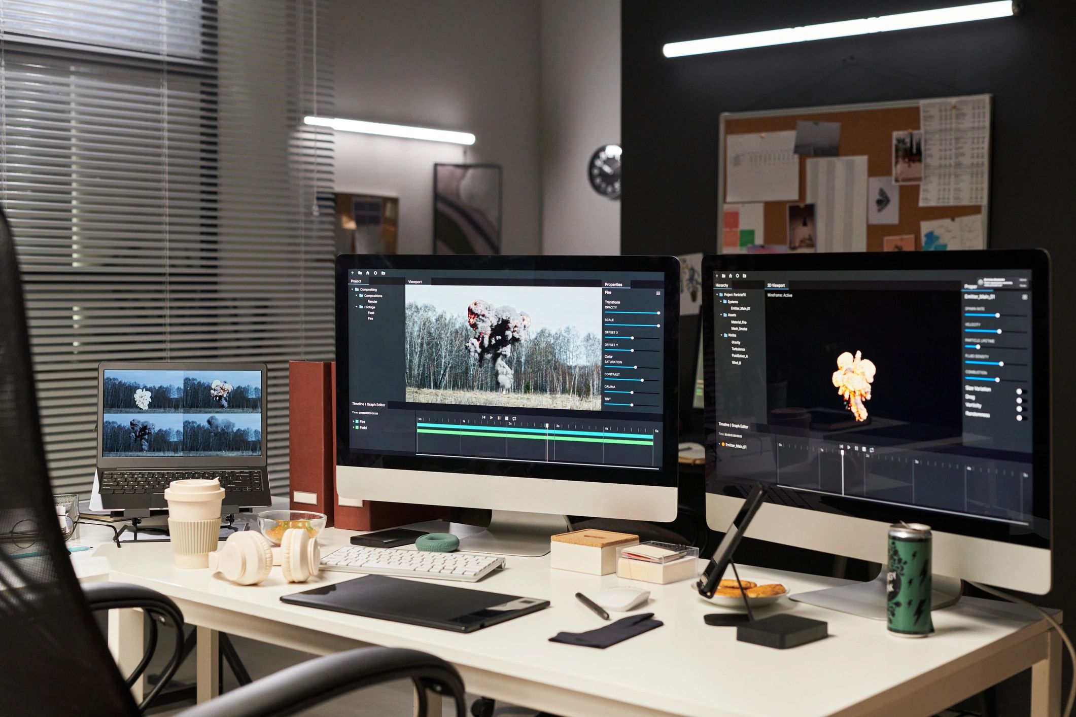 Media production workspace for social content